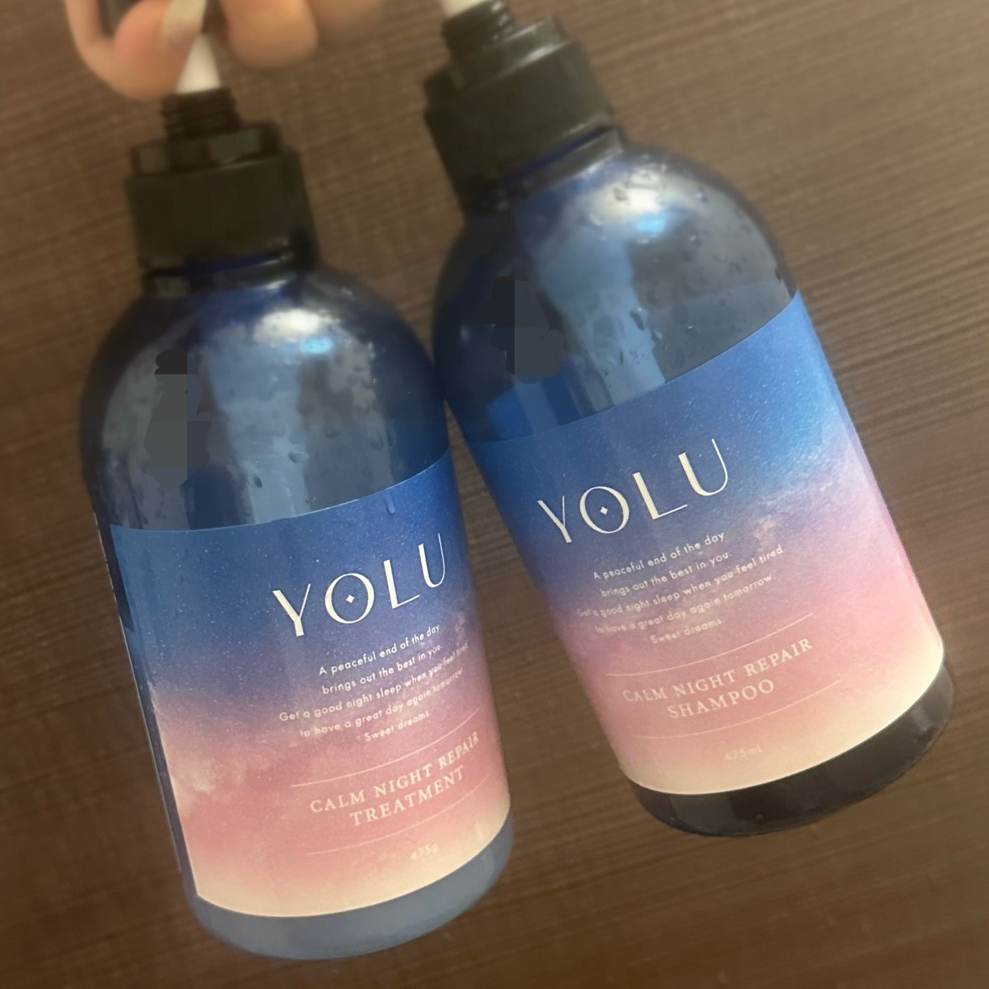 カームナイトリペアシャンプー/トリートメント/YOLU/市販シャンプーを使ったクチコミ(1枚目)