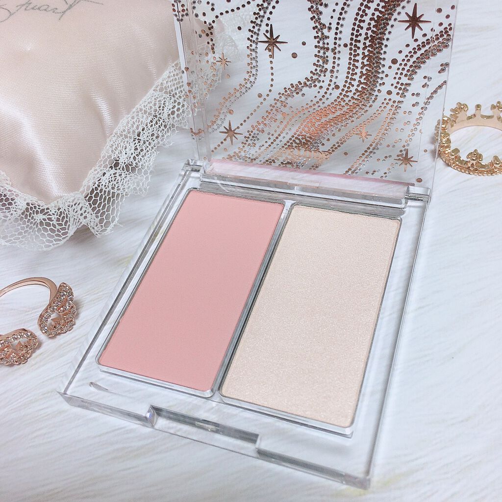 グリッタースノー フェイスパレット レイ/ETUDE/パウダーハイライトを使ったクチコミ（2枚目）