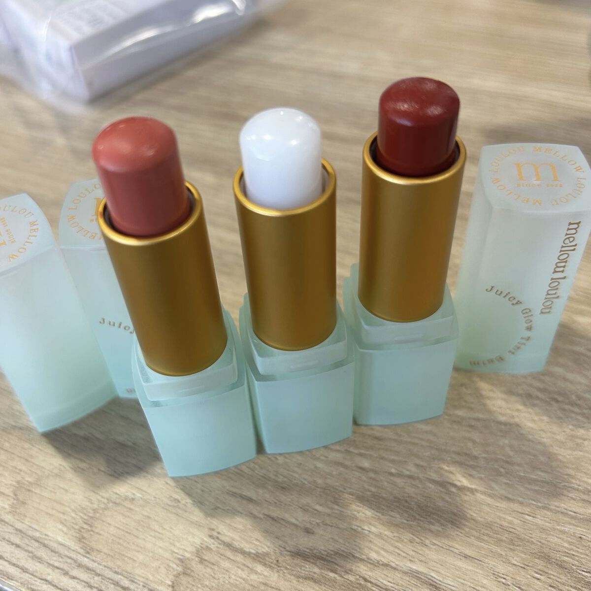 ジューシーグロウティントバーム/mellow loulou/リップバームを使ったクチコミ（1枚目）