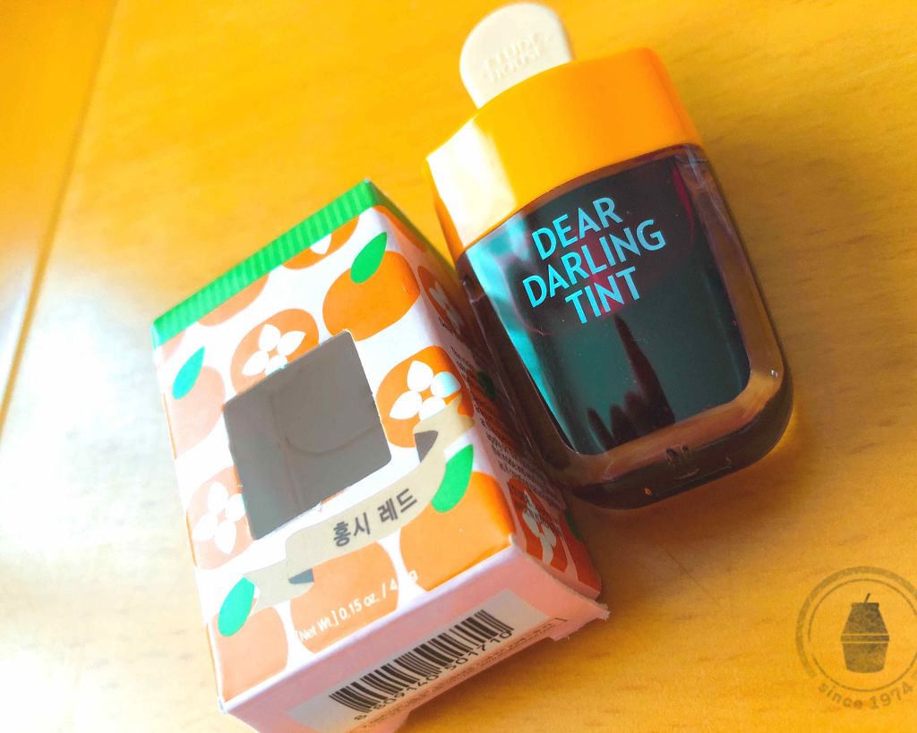 ディアダーリン ウォータージェルティント （アイスティント）/ETUDE/口紅を使ったクチコミ（1枚目）