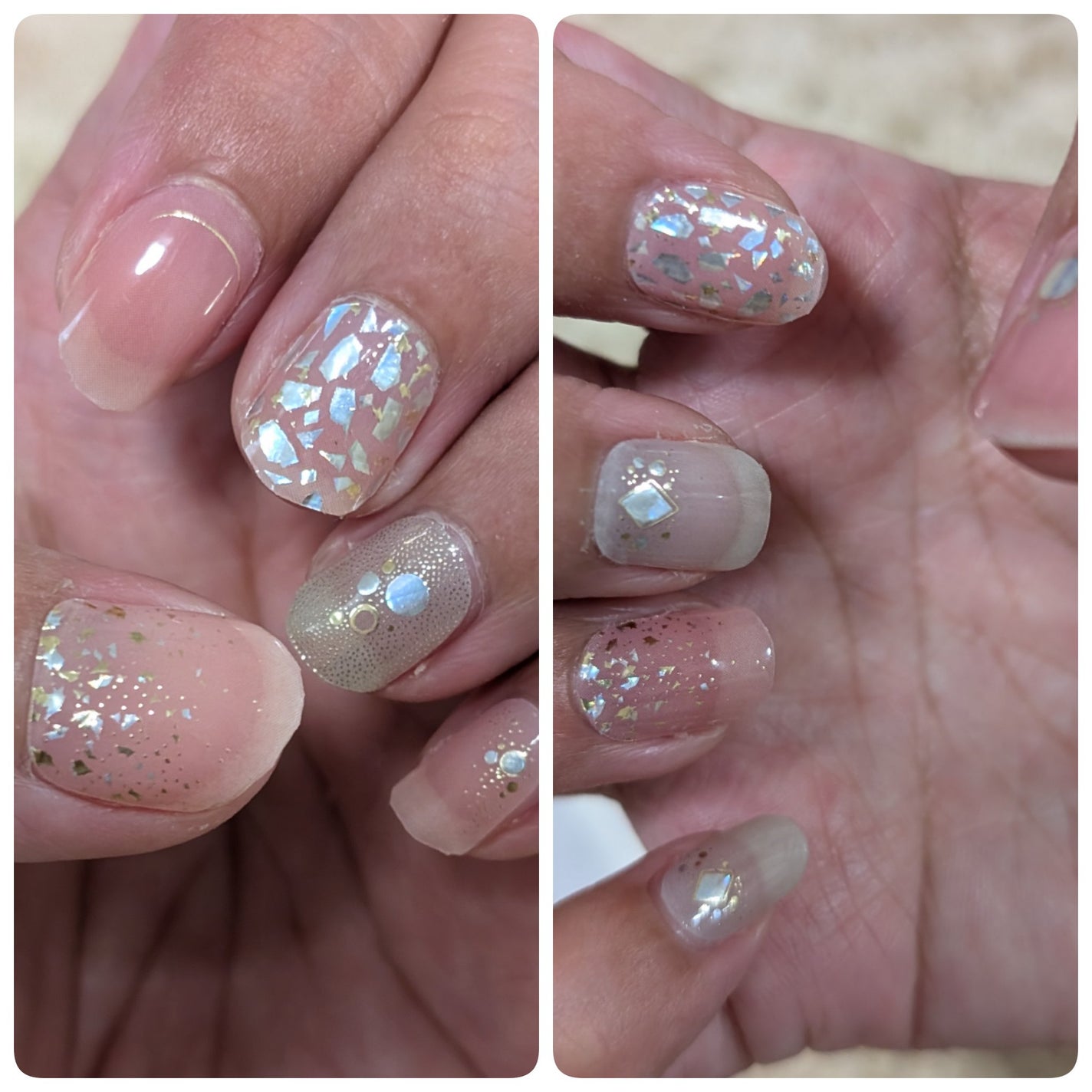 セミキュアジェルネイルシール/and us/ネイルシールを使ったクチコミ(2枚目)