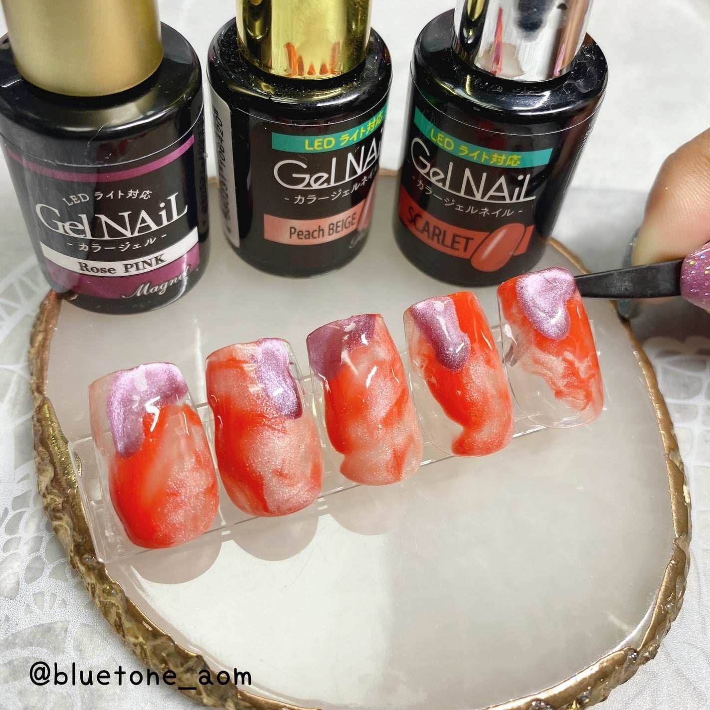 ジェルネイル(ライト対応)/セリア/ジェルネイルを使ったクチコミ(2枚目)