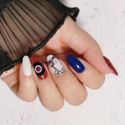 セミキュアジェルネイル(ハンド)/ohora/ネイルシールを使ったクチコミ(4枚目)