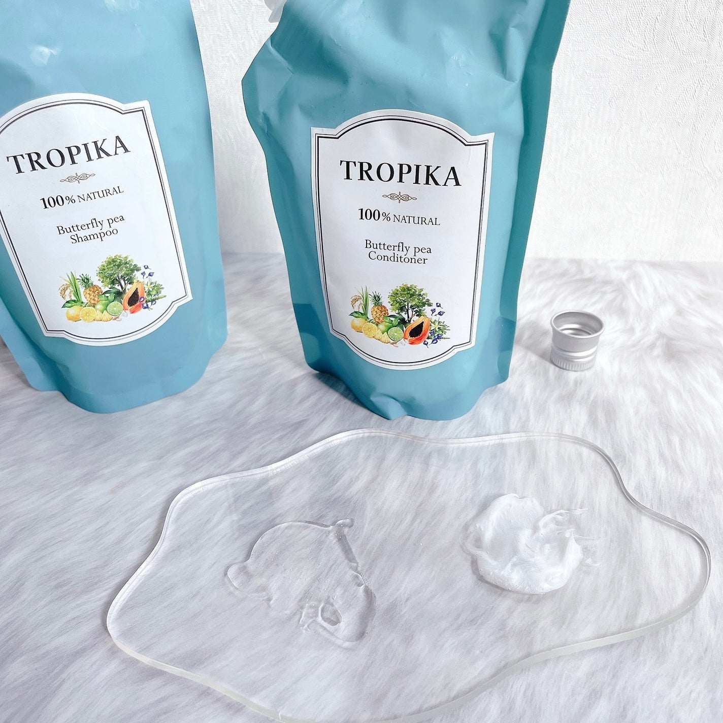 バタフライピーシャンプー/バタフライピーコンディショナー/TROPIKA/市販シャンプーを使ったクチコミ(4枚目)