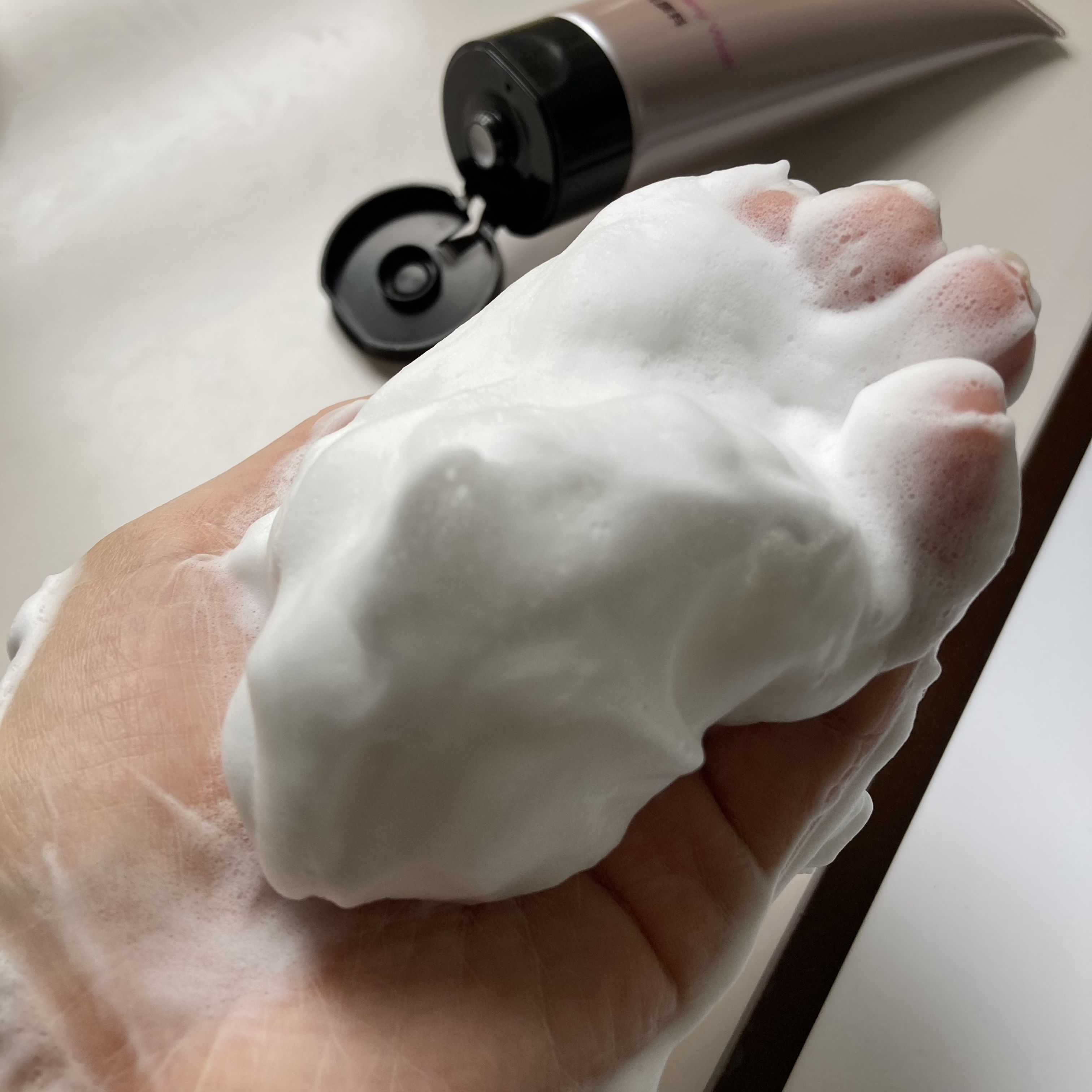 クリア クリーミーウォッシュ/BRIGHTAGE/洗顔フォームを使ったクチコミ（3枚目）