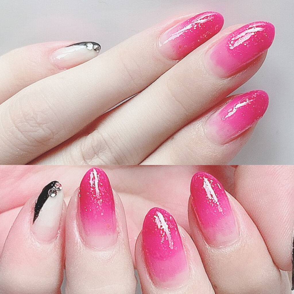 ネイルホリック Juicy color RO607/ネイルホリック/マニキュアを使ったクチコミ（2枚目）