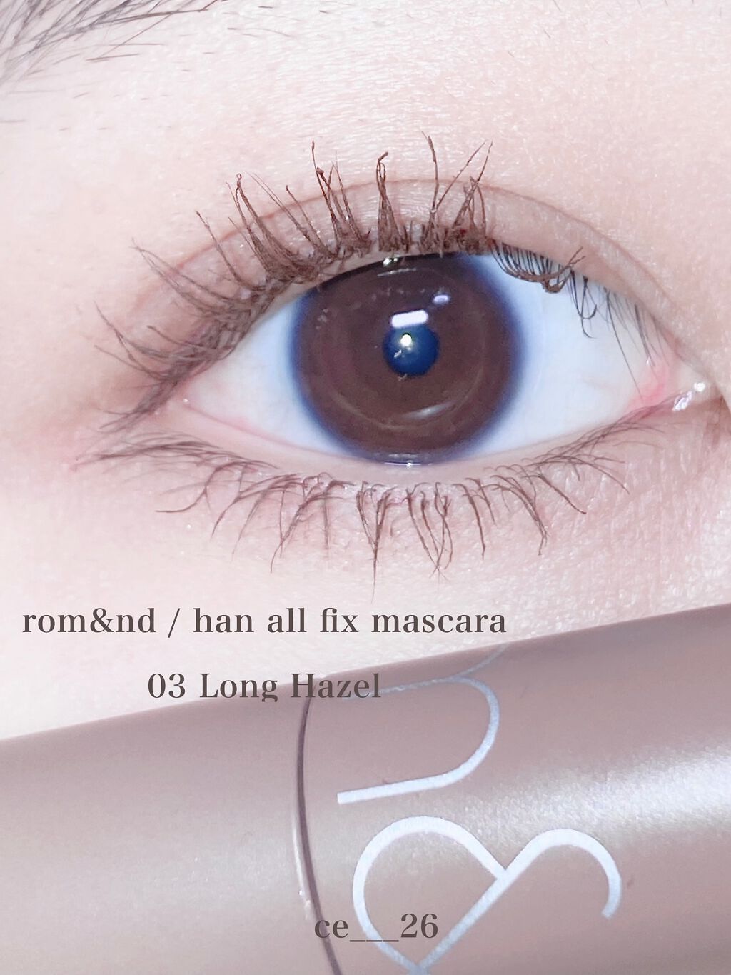 ハンオールフィックスマスカラ/rom&nd/マスカラを使ったクチコミ（2枚目）