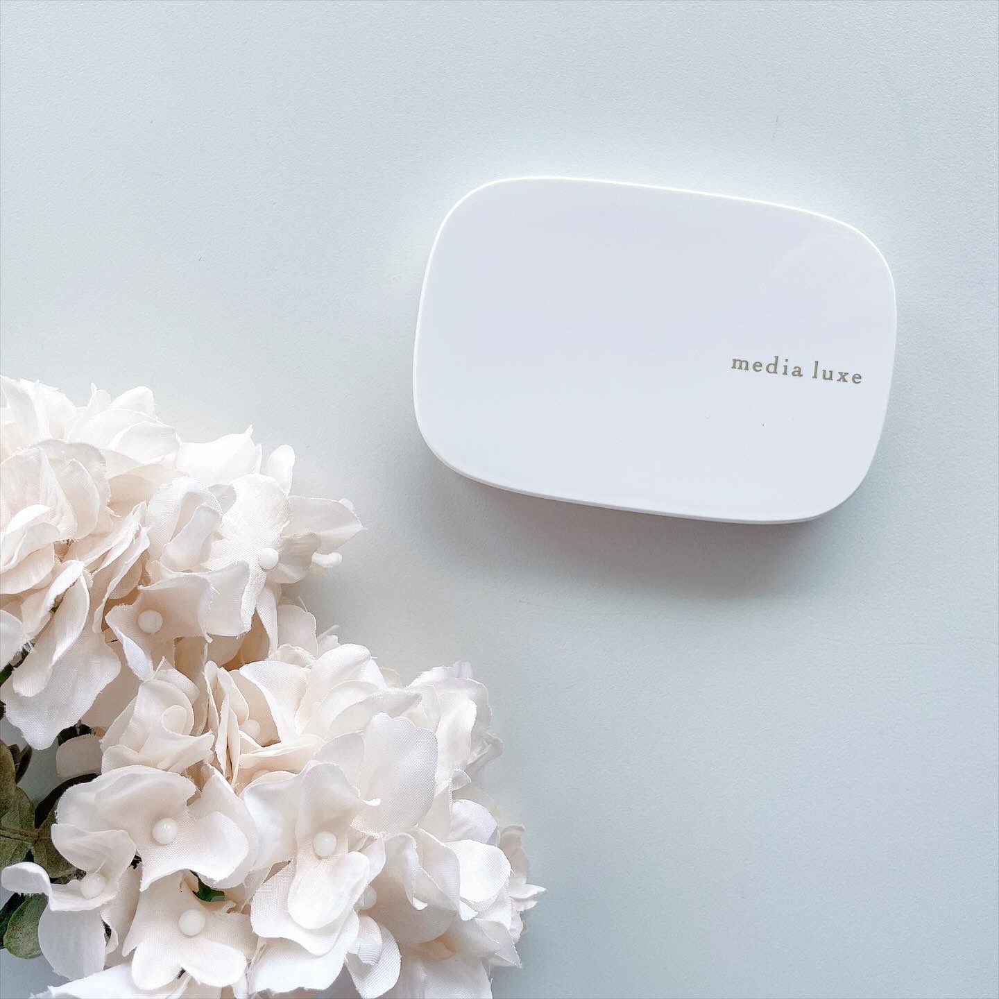 パウダーファンデーション 01 レフィル/media luxe/パウダーファンデーションを使ったクチコミ（1枚目）