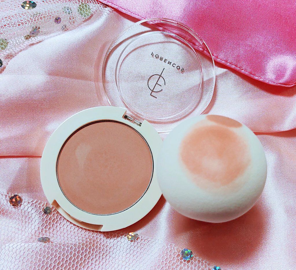 ベアブラッシャー パフ付き/フォレンコス/パウダーチークを使ったクチコミ（1枚目）