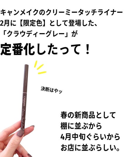 クリーミータッチライナー/キャンメイク/ジェルアイライナーを使ったクチコミ(2枚目)