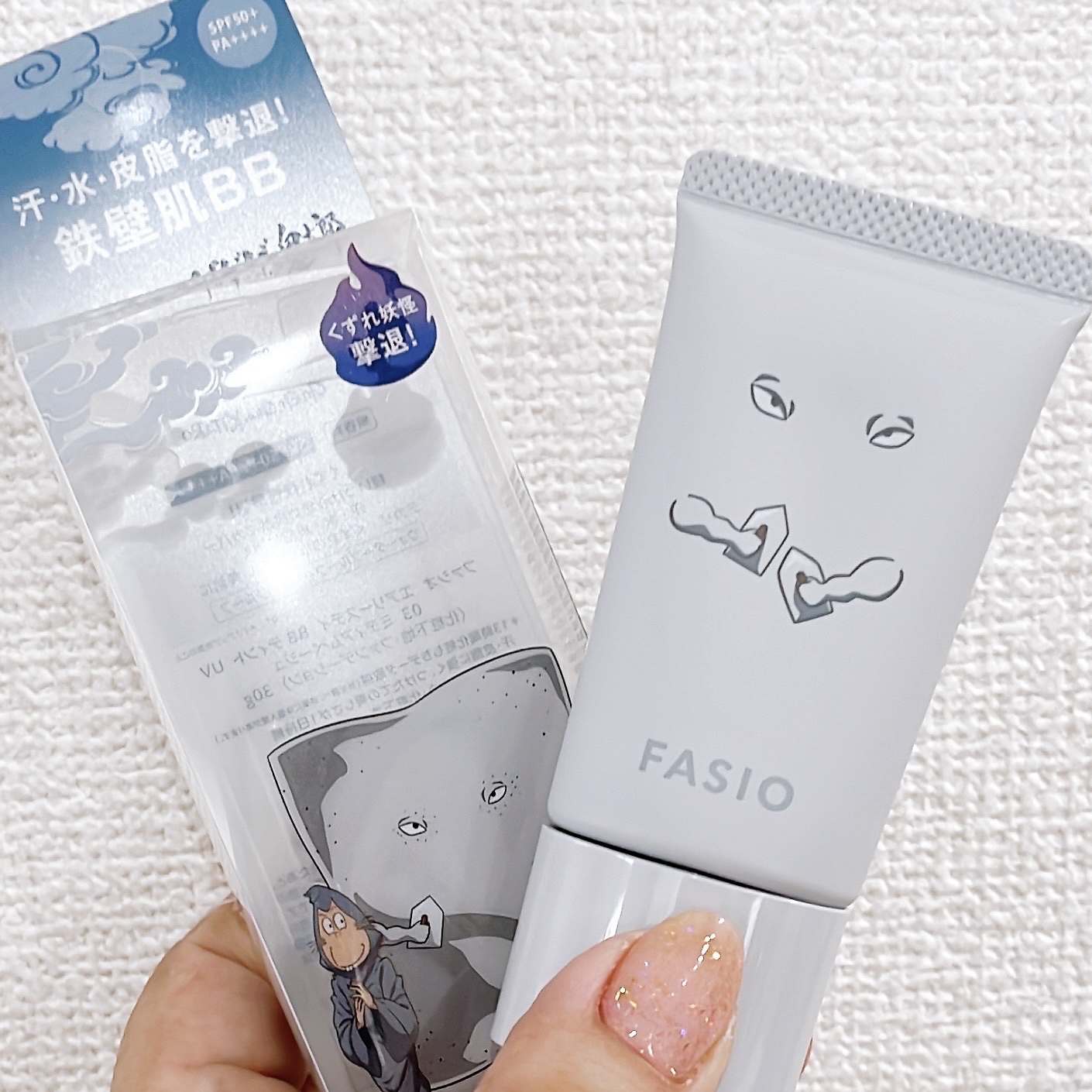 エアリーステイ BB ティント UV 03 ミディアムベージュ(ゲゲゲの⻤太郎限定デザイン)/FASIO/BBクリームを使ったクチコミ（1枚目）