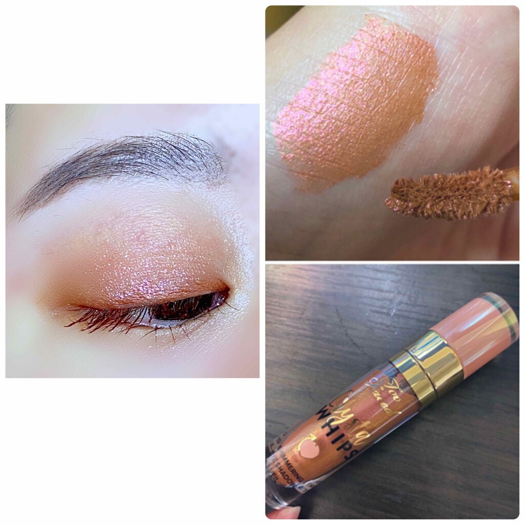 クリスタルホイップス ロングウェアリング シマ—リング アイシャドウ/Too Faced/リキッドアイシャドウを使ったクチコミ(1枚目)