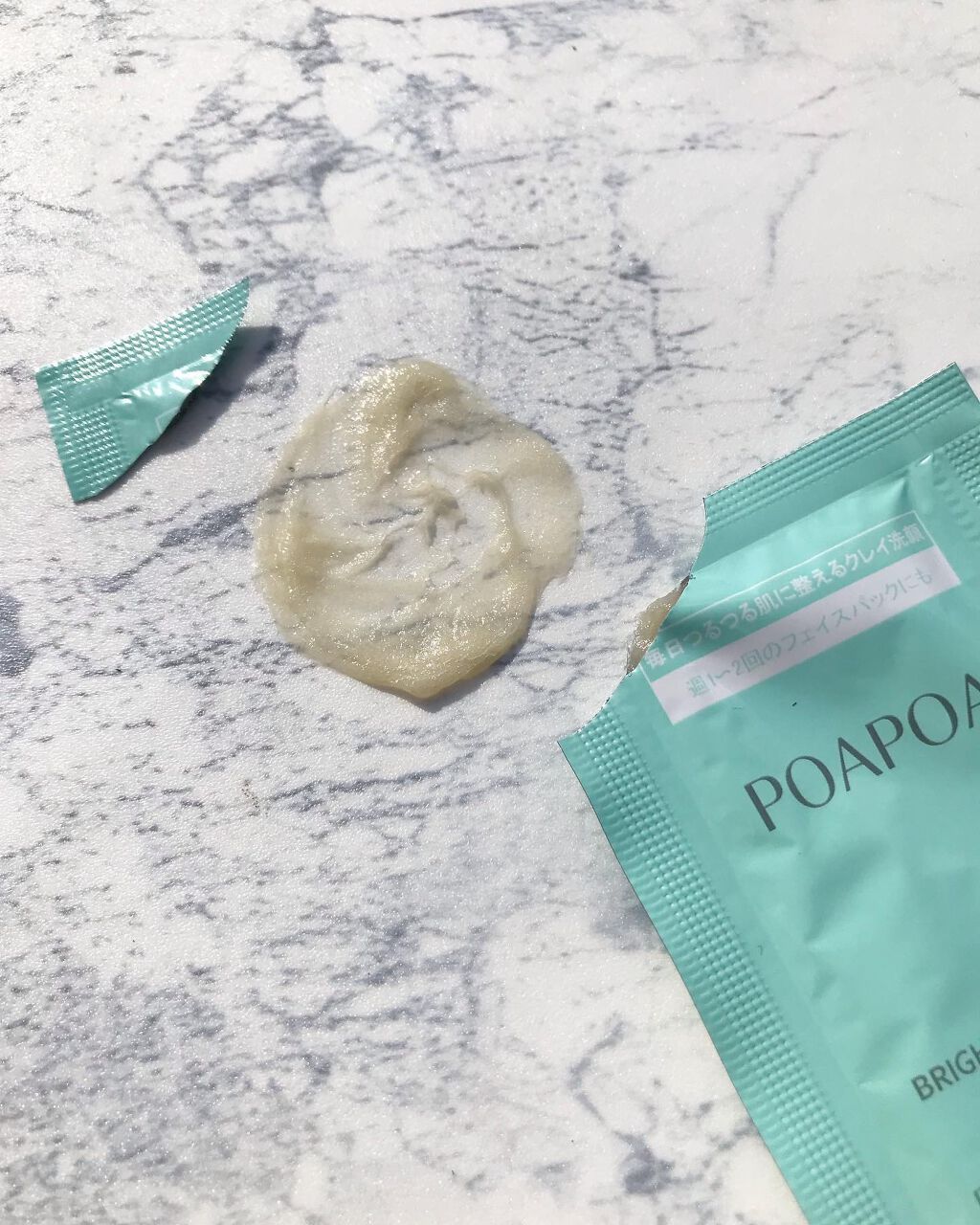 ブライトクレイペースト/POAPOA/洗顔フォームを使ったクチコミ(4枚目)