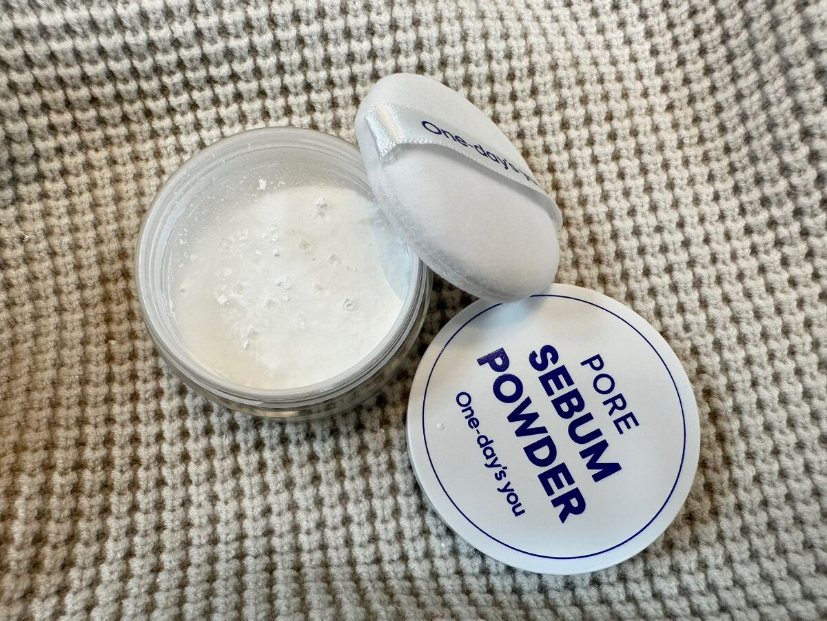 ポアセバムパウダー/One-day's you/ルースパウダーを使ったクチコミ（3枚目）