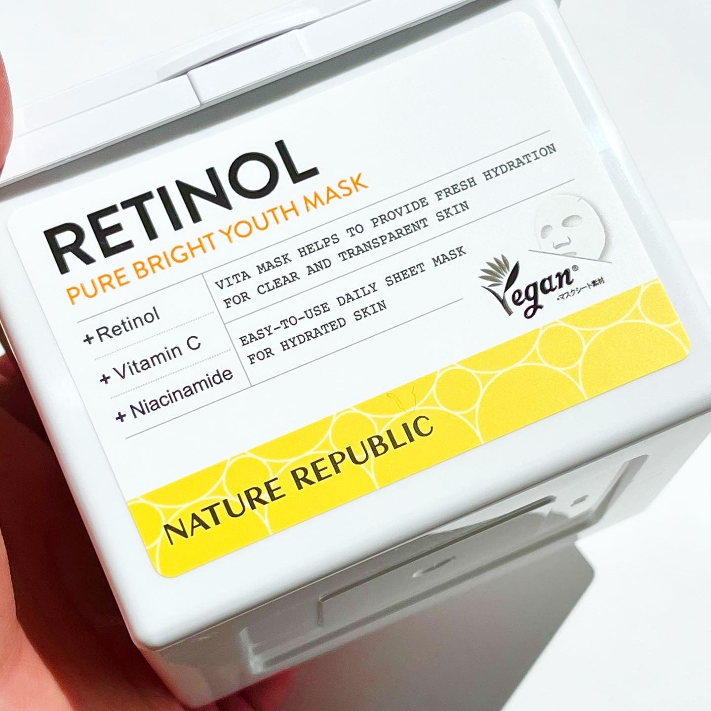 キューブマスク レチノール/ネイチャーリパブリック/シートマスク・パックを使ったクチコミ（2枚目）