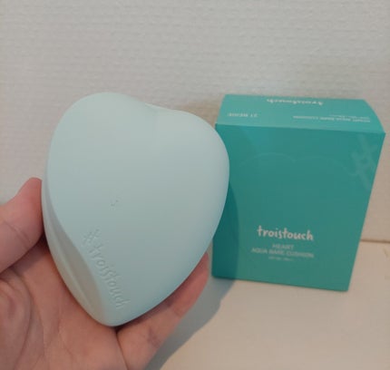 トワタッチ ハートクッション アクアベア/troistouch/クッションファンデーションを使ったクチコミ(1枚目)
