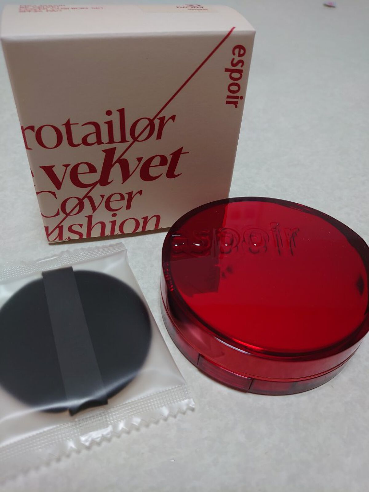 プロテーラービーベルベットカバークッション/espoir/クッションファンデーションを使ったクチコミ（1枚目）