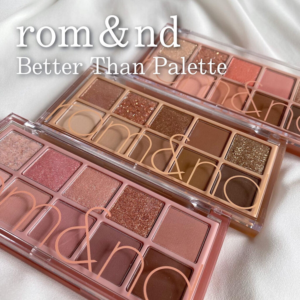 ベターザンパレット/rom&nd/アイシャドウパレットを使ったクチコミ（1枚目）
