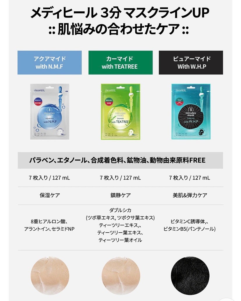 3ミニッツマスク:カーマイド with ティーツリー/MEDIHEAL/シートマスク・パックを使ったクチコミ(4枚目)