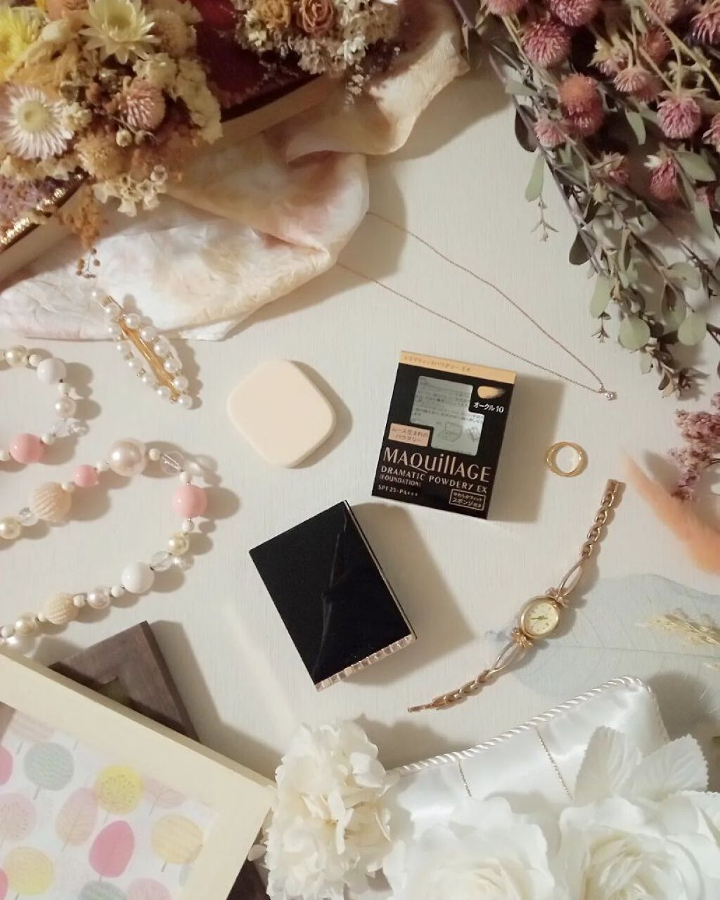 ドラマティックパウダリー EX オークル10/マキアージュ/パウダーファンデーションを使ったクチコミ（1枚目）