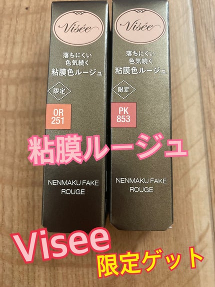 ネンマクフェイク ルージュ/Visée/口紅を使ったクチコミ(1枚目)
