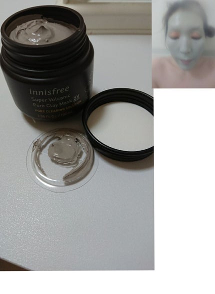 スーパーヴォルカニック ポア クレイマスク/innisfree/洗い流すパック・マスクを使ったクチコミ(2枚目)