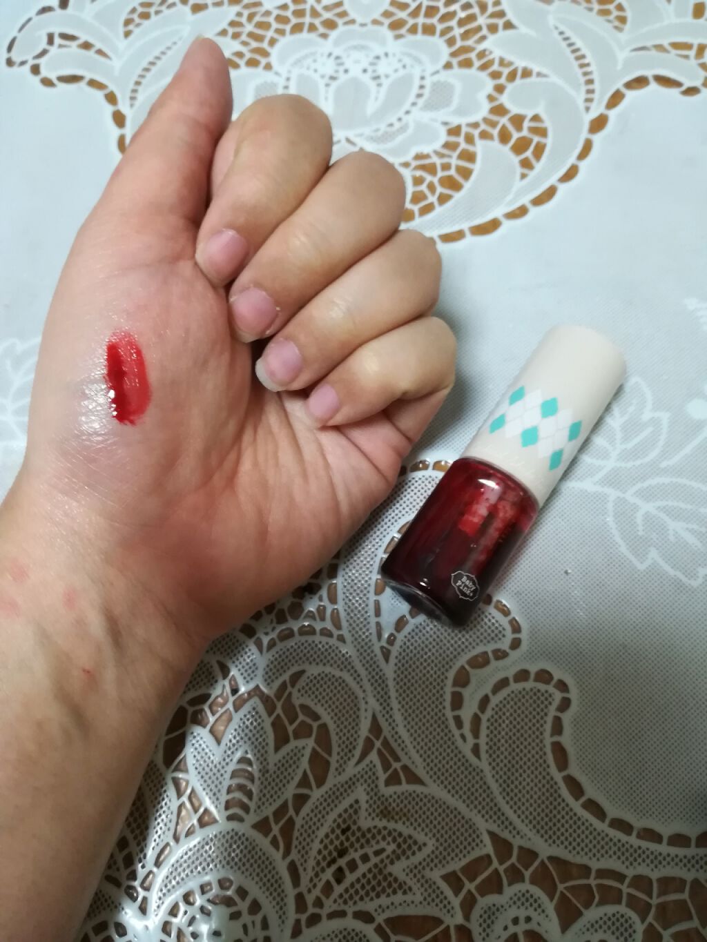 カクテルシェイクティント/ベビーピンク/リップティントを使ったクチコミ（3枚目）