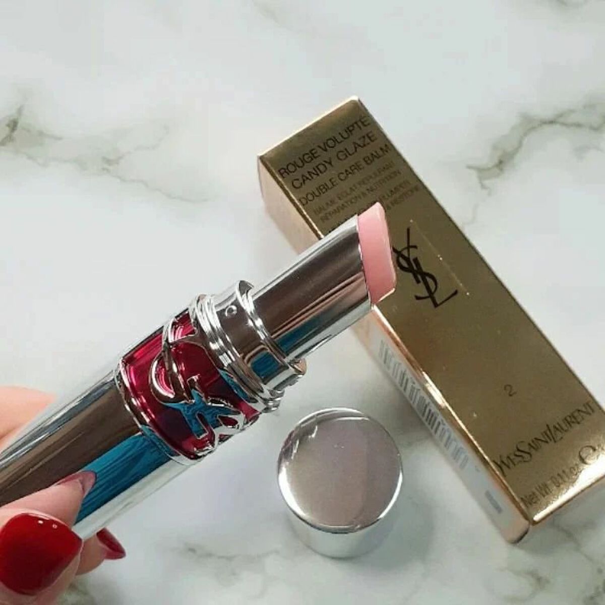 YSL ラブシャイン キャンディグレーズ/YVES SAINT LAURENT BEAUTE/口紅を使ったクチコミ(2枚目)