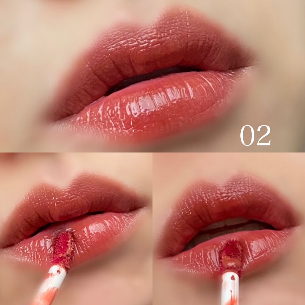 ジューシーリップティント/キャンメイク/口紅を使ったクチコミ（3枚目）