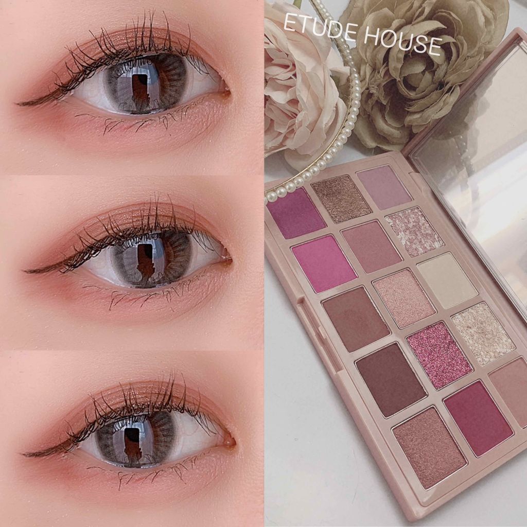 プレイカラーアイパレット ローズボム/ETUDE/アイシャドウパレットを使ったクチコミ（3枚目）