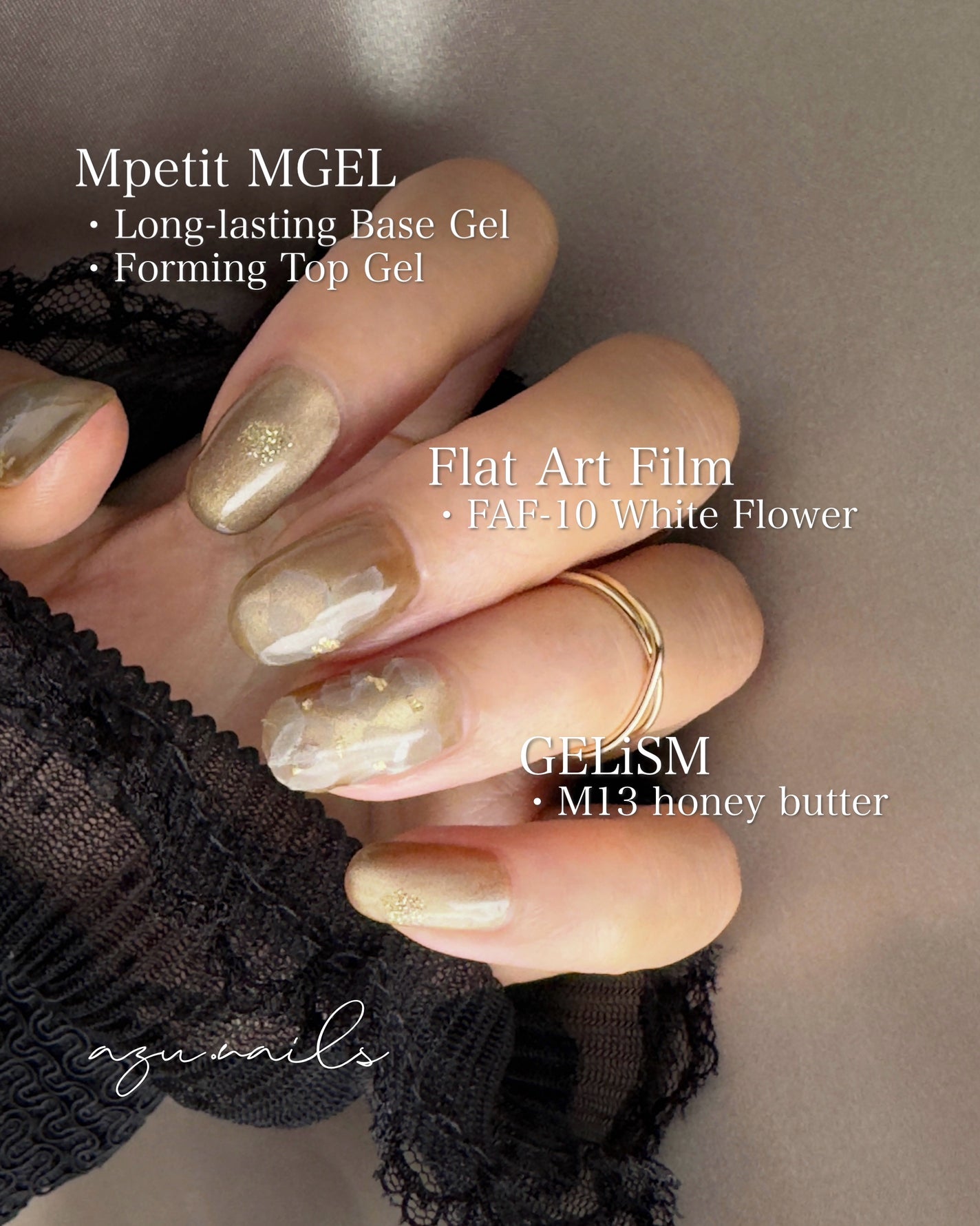 azu on LIPS 「秋のマグネットフラワーネイルBNビーエヌフラットアートフィルム..」(4枚目)