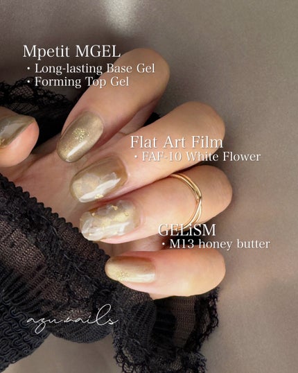 azu on LIPS 「秋のマグネットフラワーネイルBNビーエヌフラットアートフィルム..」(4枚目)