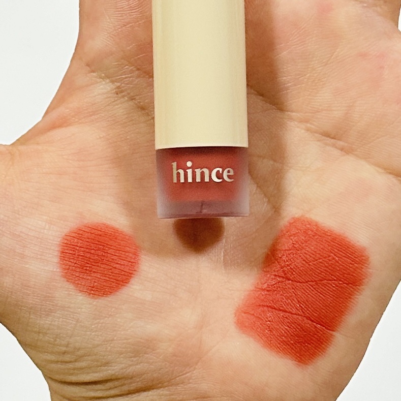 スリムフィットリキッドベルベット/hince/口紅を使ったクチコミ（2枚目）