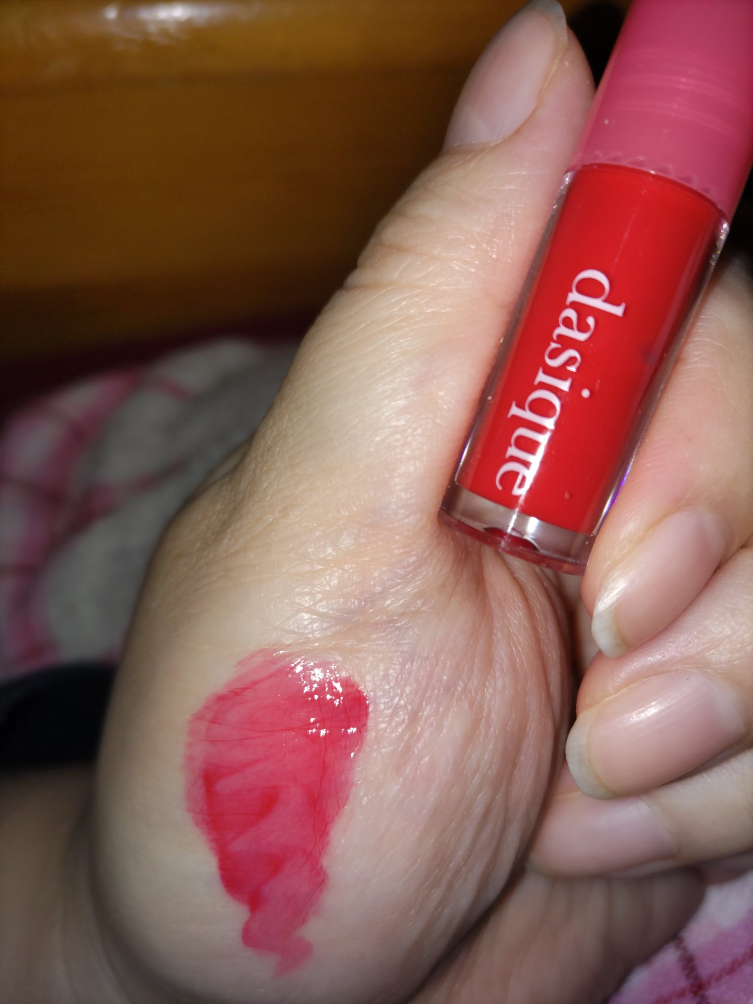 ジューシーデュイティント 07 チェリーソーダ/dasique/リップティントを使ったクチコミ（1枚目）