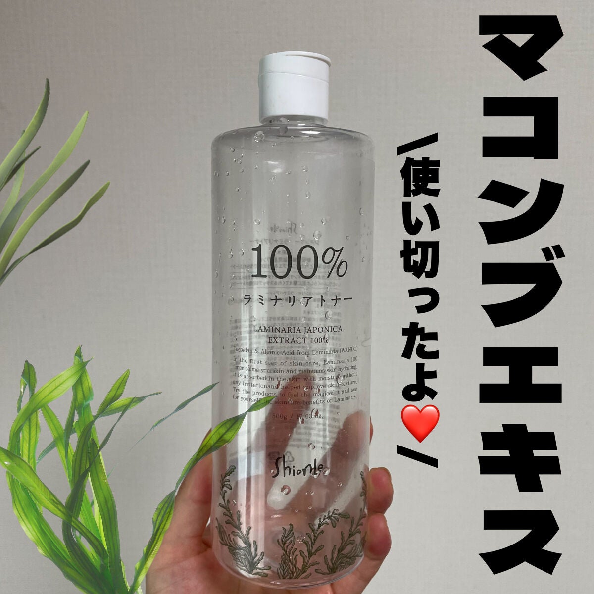 ラミナリアトナー/ShionLe/化粧水を使ったクチコミ(1枚目)