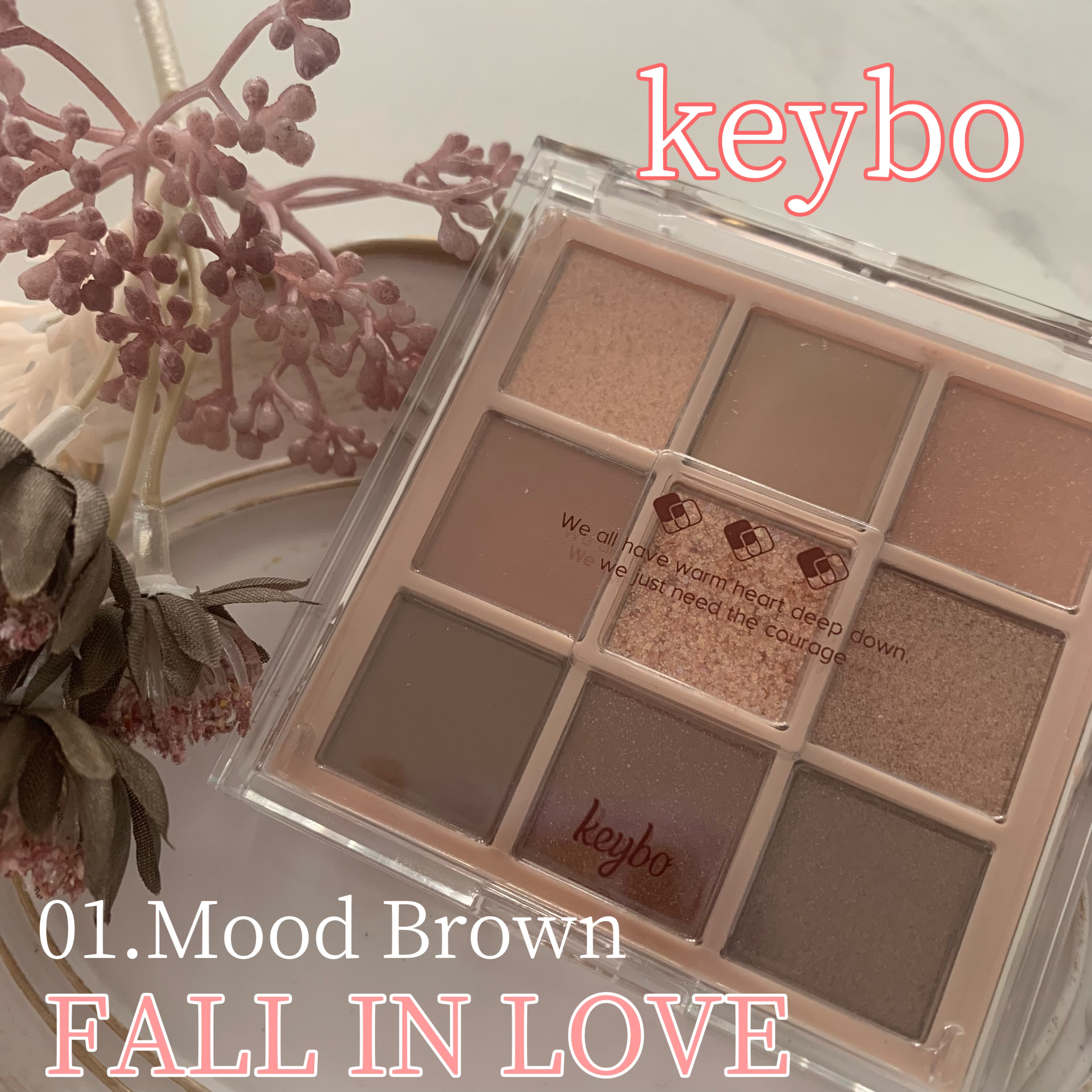 KEYBO FALL IN LOVE SHADOW PALETTE/keybo/アイシャドウパレットを使ったクチコミ（1枚目）