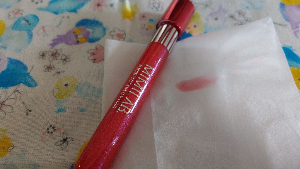 ジューシーポップカラーグロス ストロベリーソーダレッド/ミミラボ/リップグロスを使ったクチコミ（3枚目）