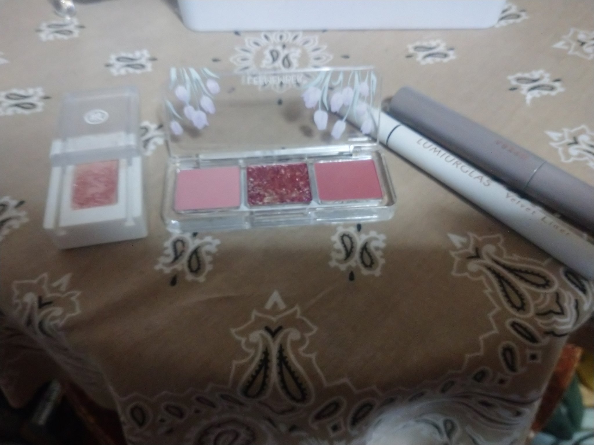 3色マロンアイシャドウパレット 03 ほろ酔いワイン（しっとりパールラメ）/LEEMEMBER/アイシャドウパレットを使ったクチコミ（1枚目）