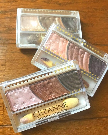 トーンアップアイシャドウ/CEZANNE/アイシャドウパレットを使ったクチコミ(1枚目)