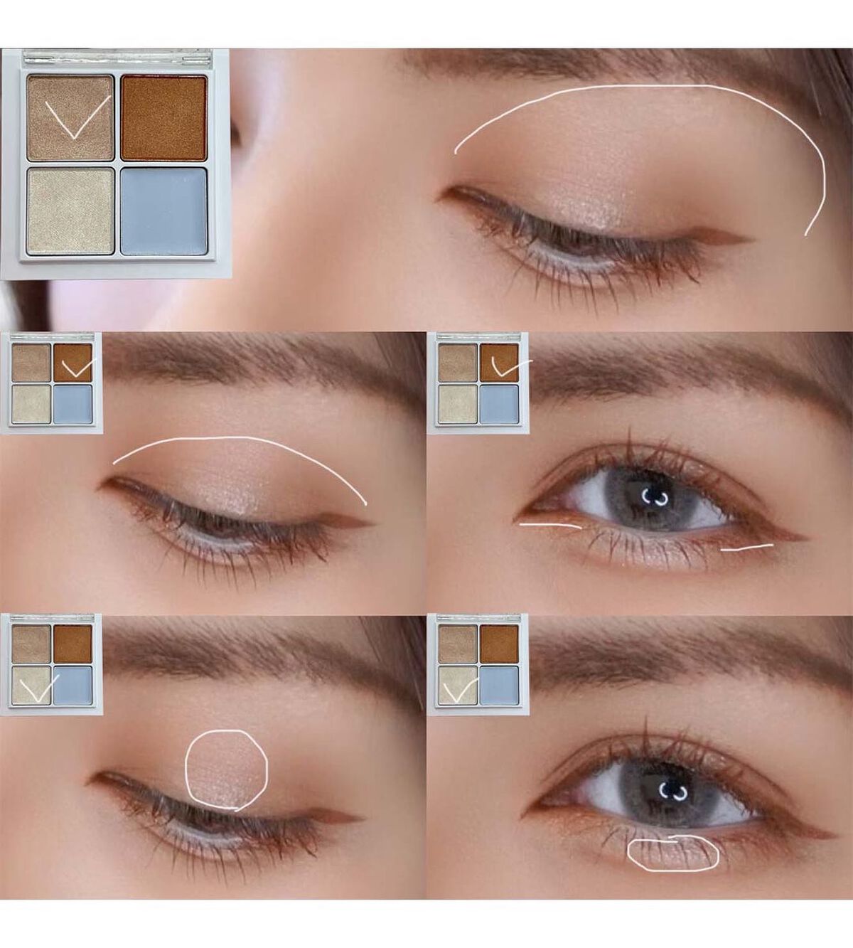 THE アイパレR/b idol/アイシャドウパレットを使ったクチコミ(4枚目)