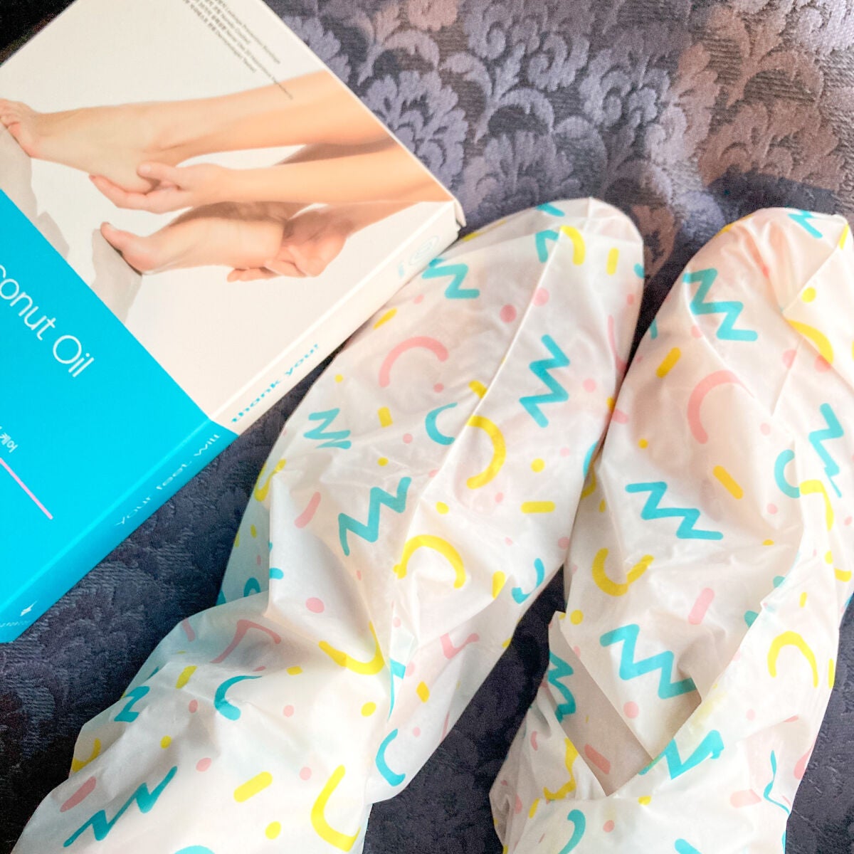 シルキーココナッツオイルフットマスク /MADFORCOS/レッグ・フットケアを使ったクチコミ(4枚目)