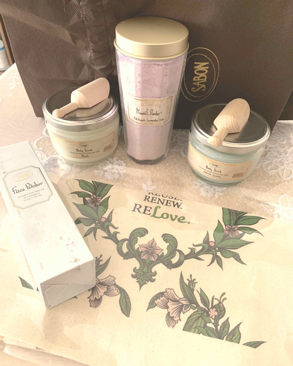 ミネラルパウダー/SABON/無機塩系入浴剤を使ったクチコミ（1枚目）