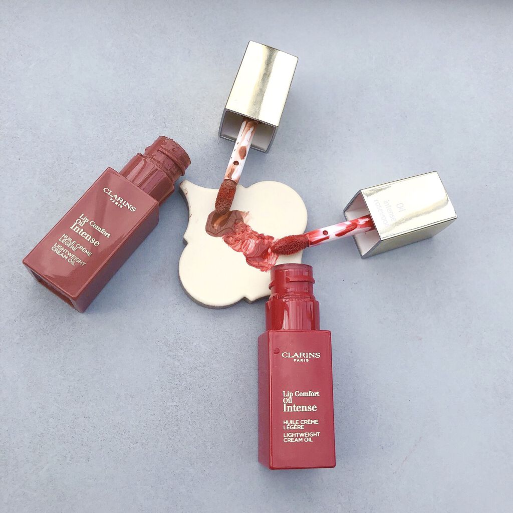 コンフォート リップオイル インテンス 01 インテンス ヌード/CLARINS/リップグロスを使ったクチコミ（1枚目）