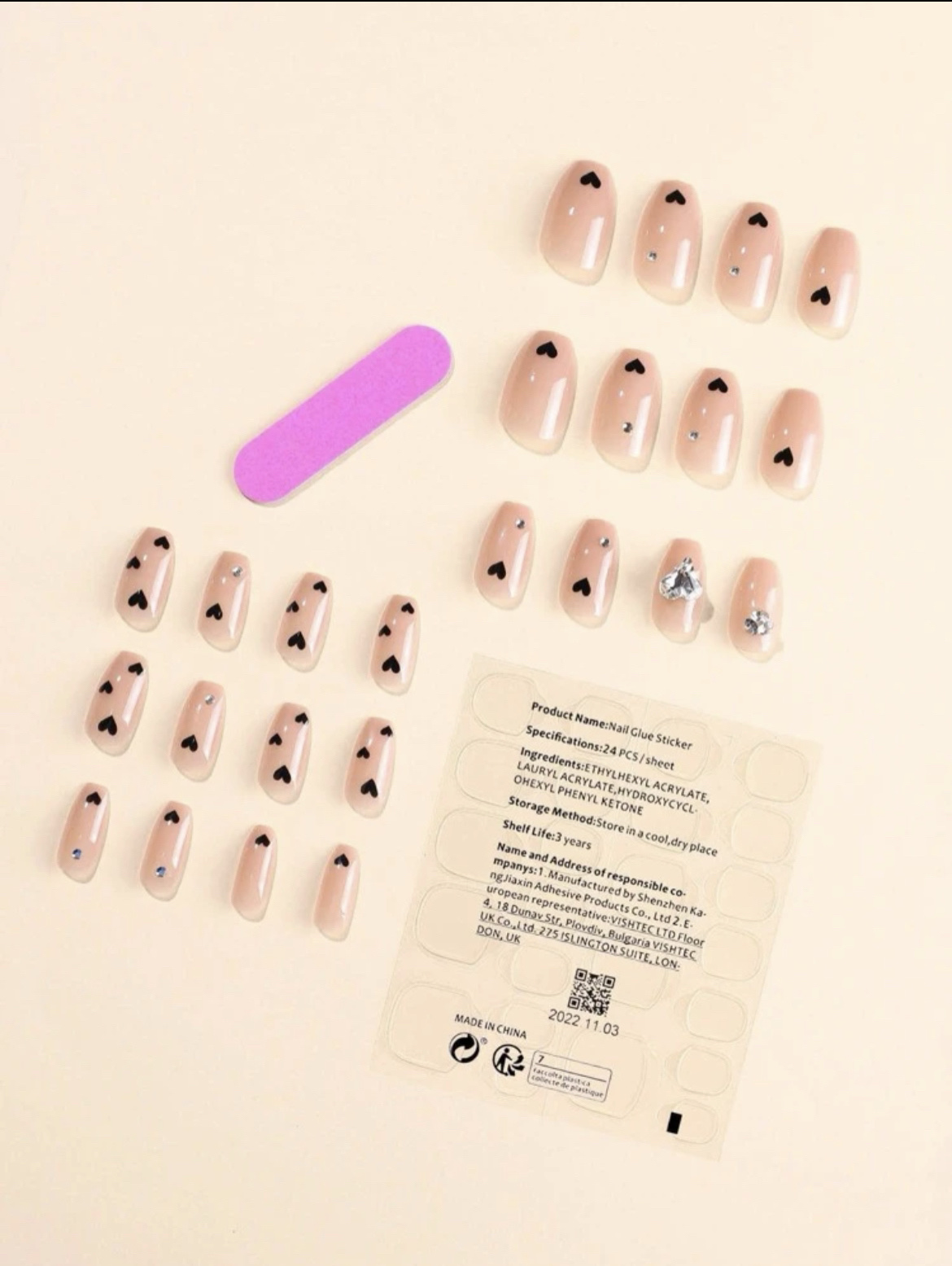 ネイルチップ/SHEIN/ネイルチップ・パーツを使ったクチコミ（2枚目）