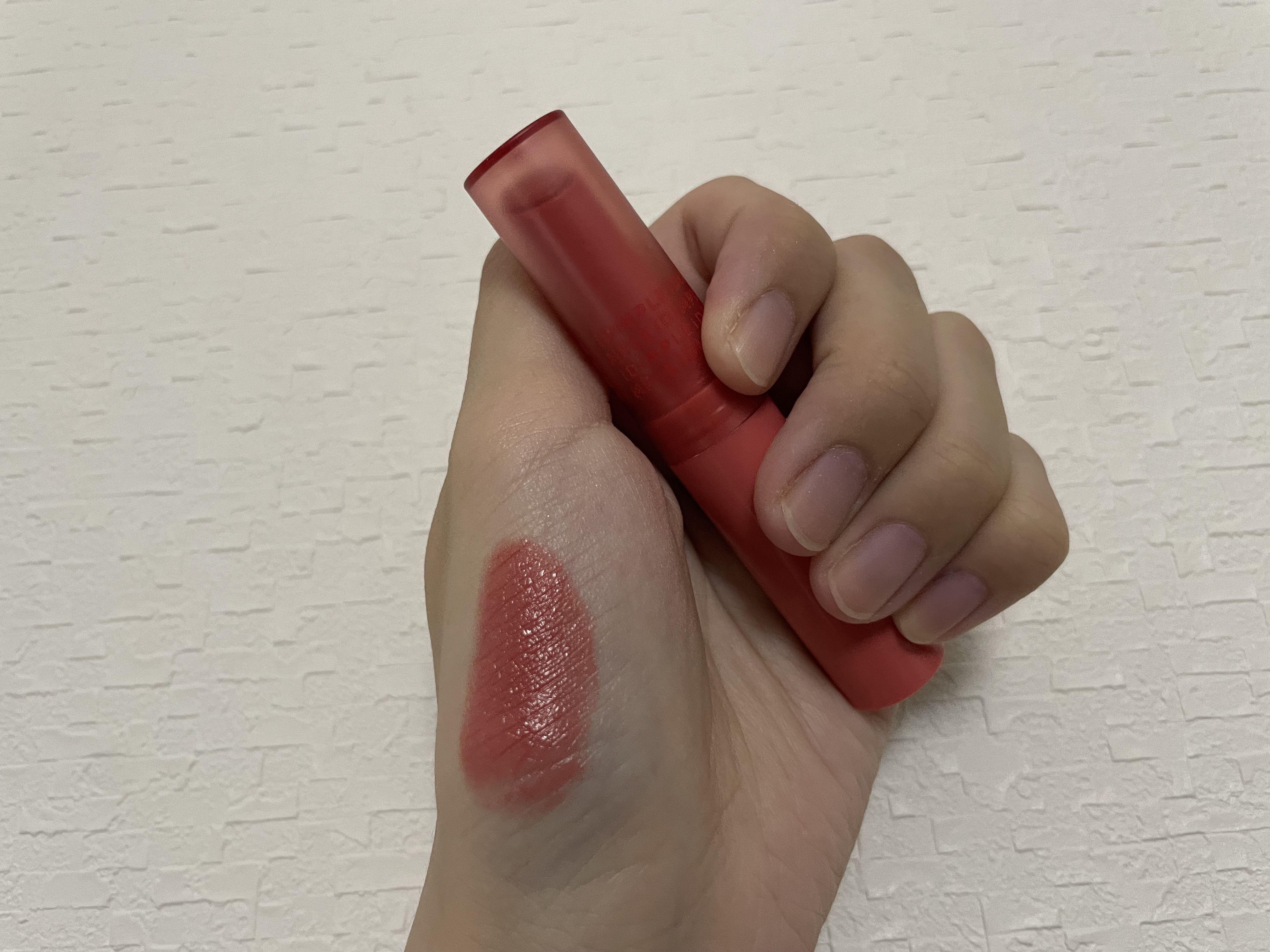 ティントマイスターリップ 04 アーモンドピーチ/iDIMPLE/リップティントを使ったクチコミ（2枚目）