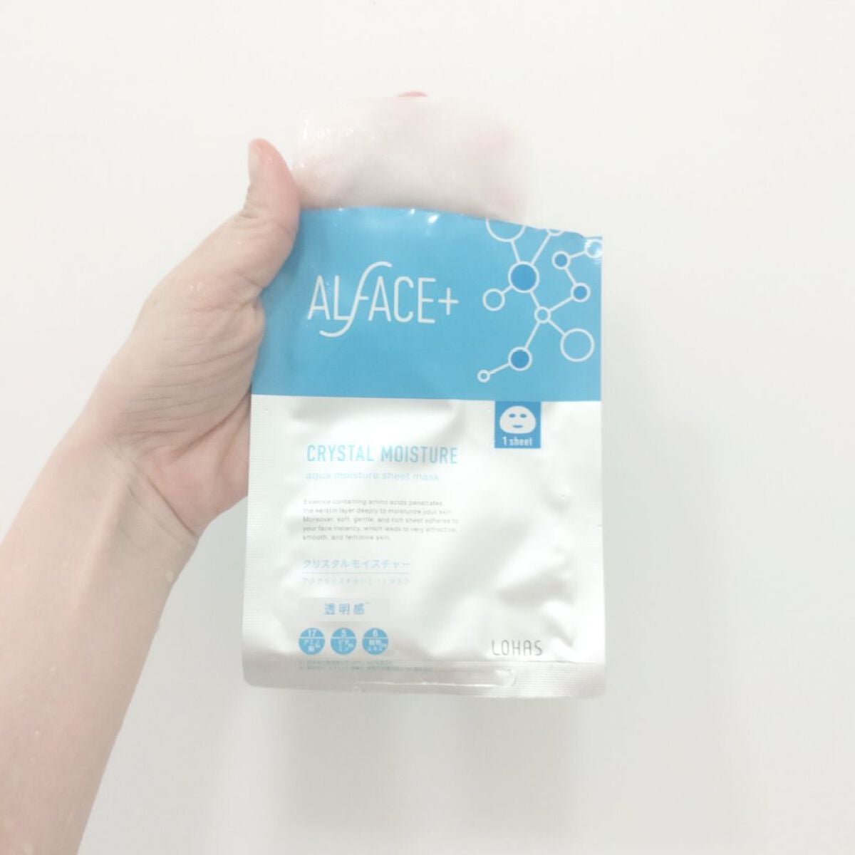 クリスタルモイスチャー アクアモイスチャー シートマスク/ALFACE+/シートマスク・パックを使ったクチコミ(2枚目)