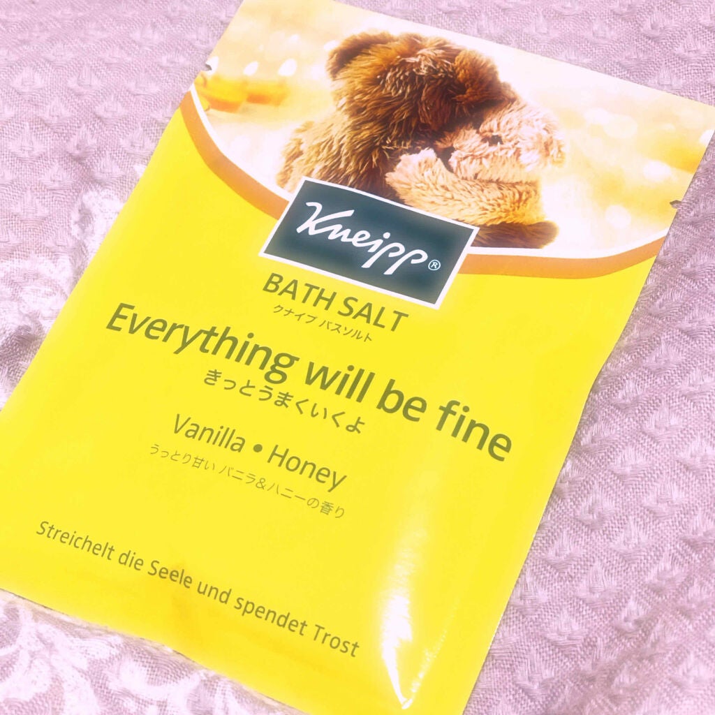 クナイプ バスソルト バニラ&ハニーの香り/クナイプ/無機塩系入浴剤を使ったクチコミ(1枚目)