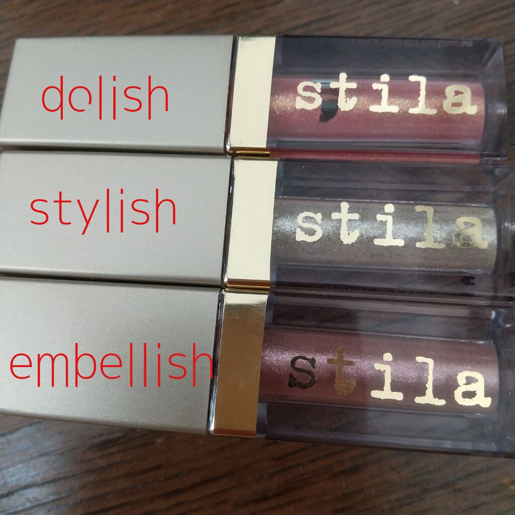 グリッター&グロウ リキッドアイシャドウ/stila/グリッターを使ったクチコミ（1枚目）