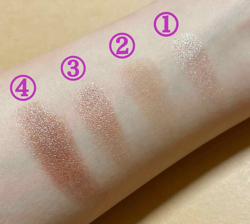 イロアソビ 4色アイパレット/iroasobi/アイシャドウパレットを使ったクチコミ(5枚目)