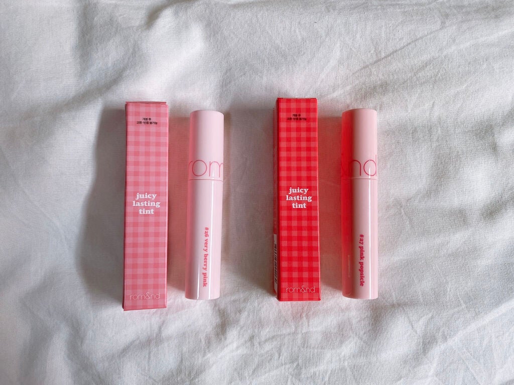 ジューシーラスティングティント/rom&nd/リップティントを使ったクチコミ(1枚目)